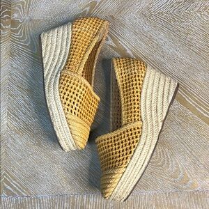 SCHUTZ Woven Espadrille Wedge Shoes 11